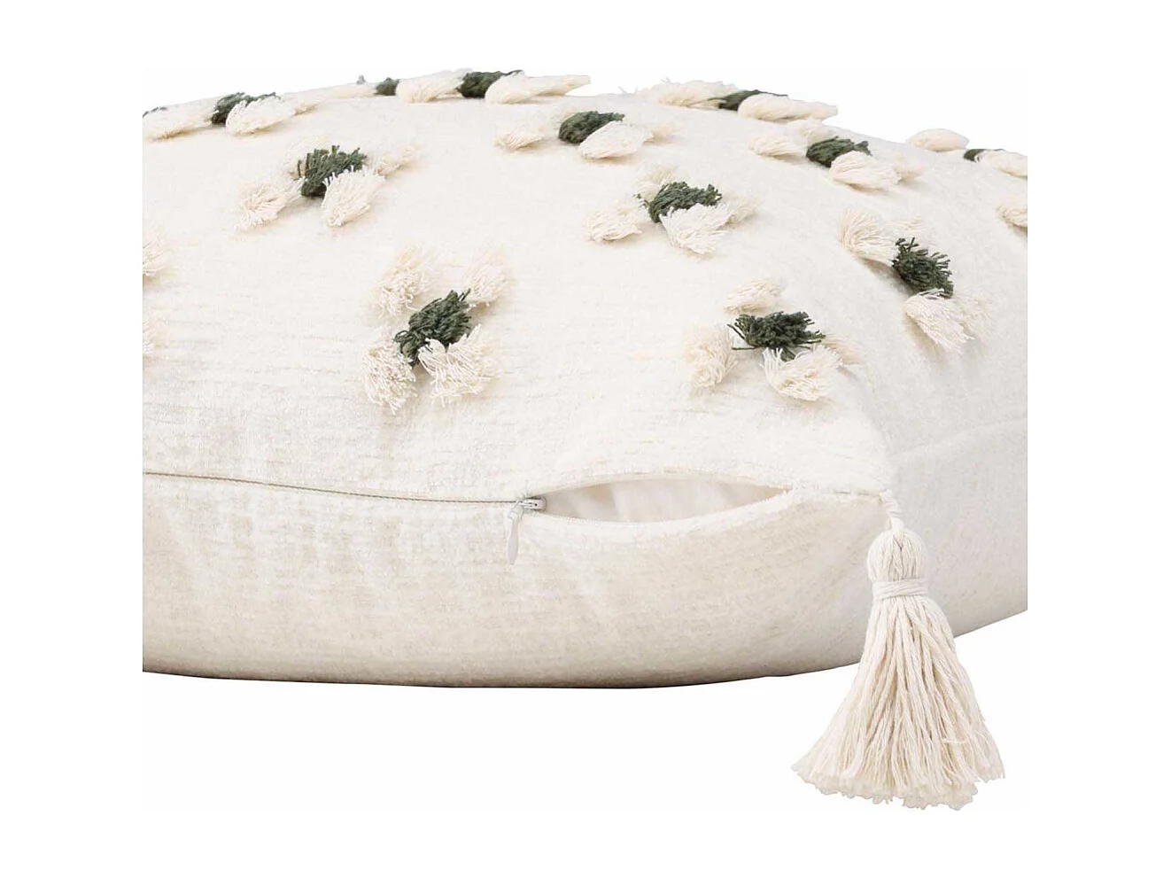 Millie kussensloop 45x45cm wit.