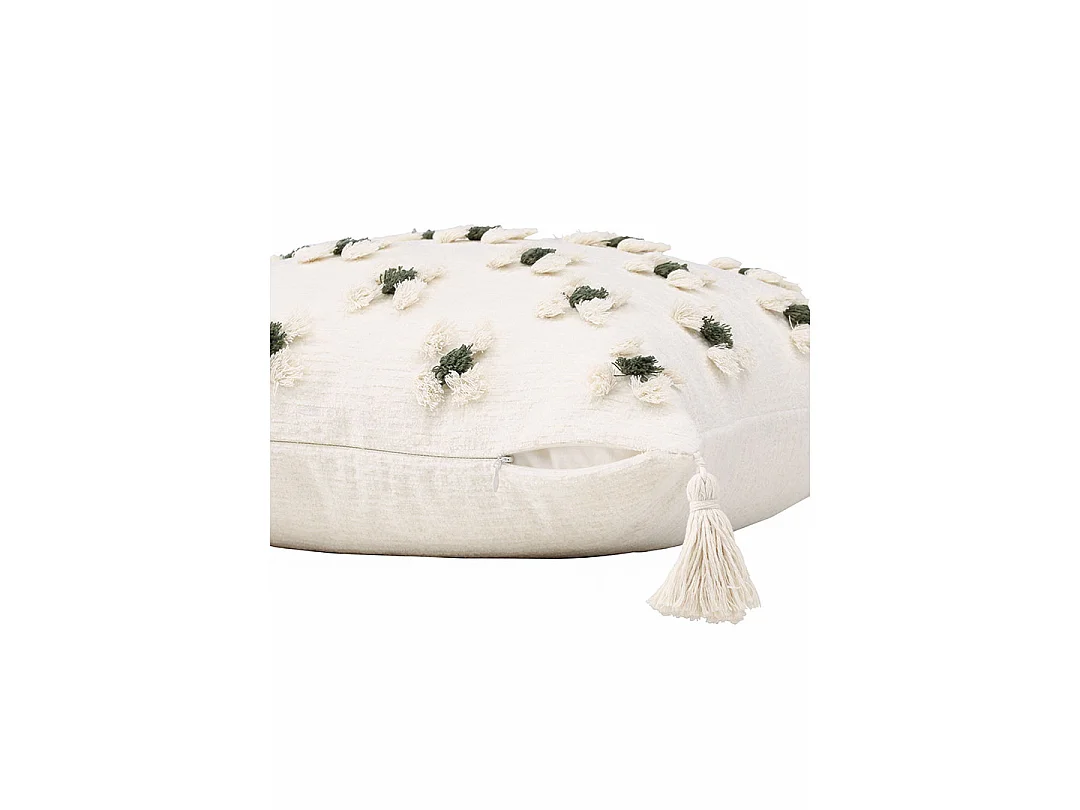 Millie kussensloop 45x45cm wit.