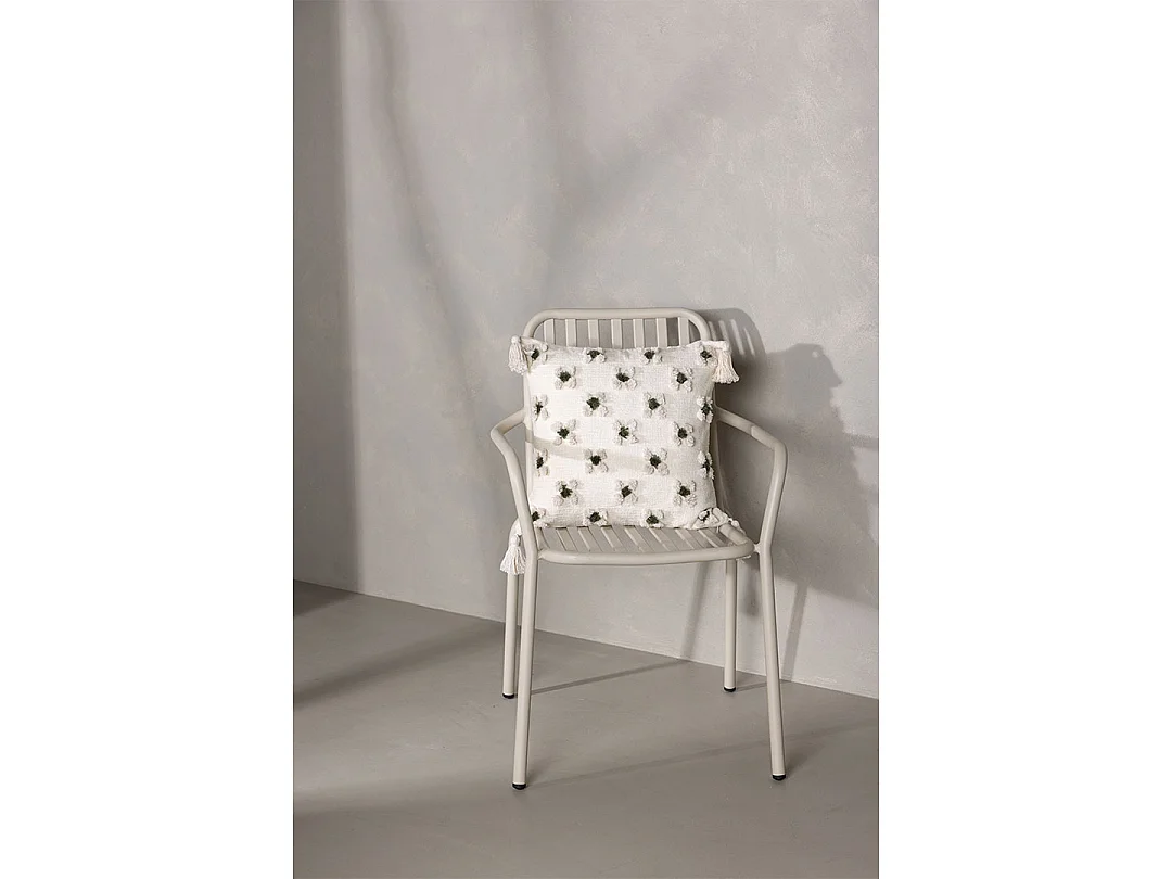 Millie kussensloop 45x45cm wit.