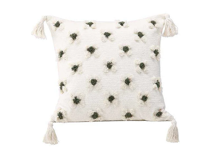 Millie kussensloop 45x45cm wit.