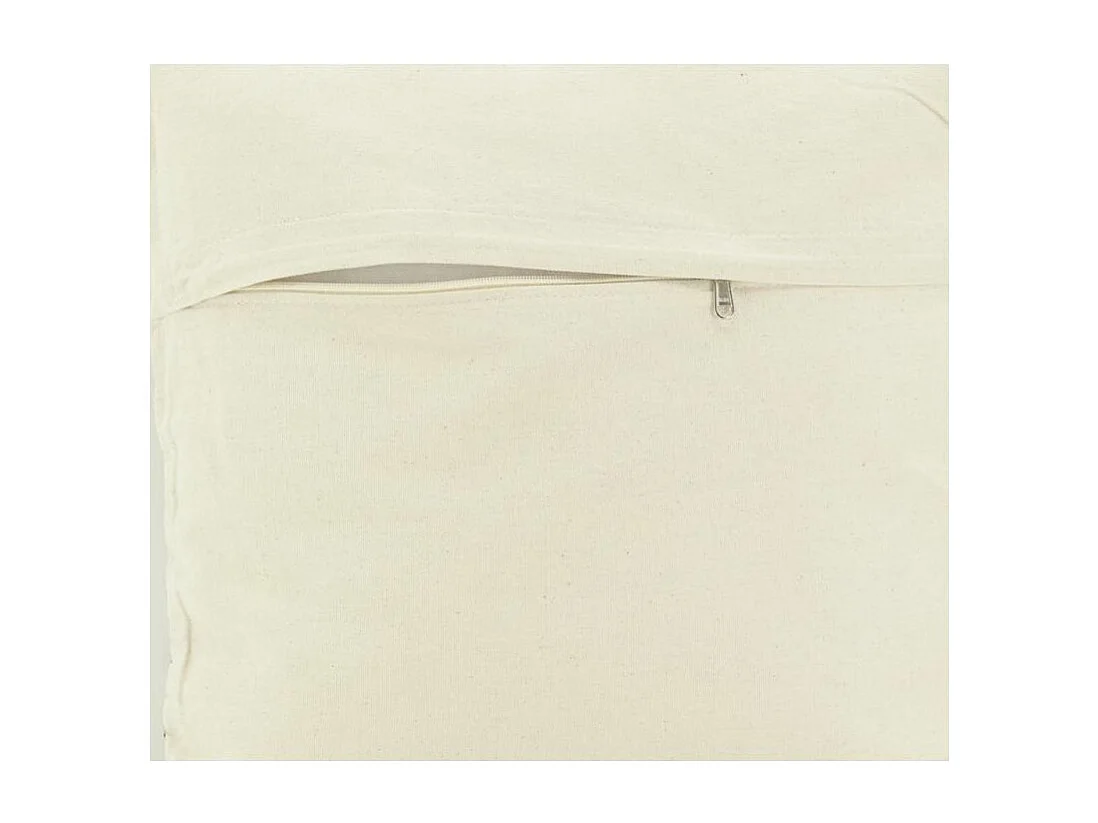 Coussin à fleurs marron