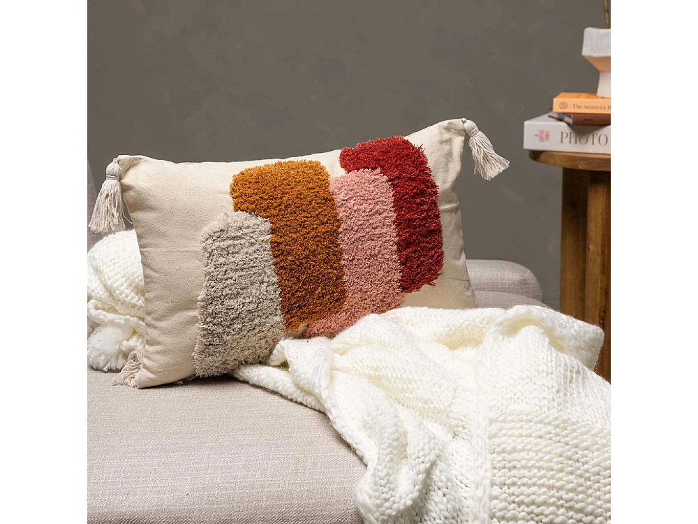 Joline kussensloop 30x50cm wit.