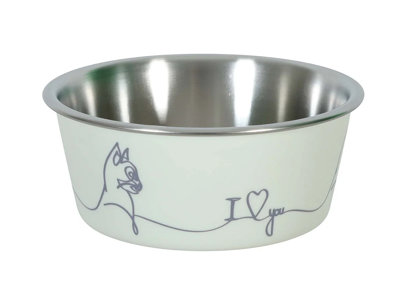 Ecuelle antidérapante pour chats Love cat