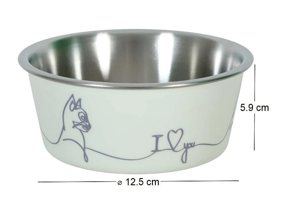 Ecuelle antidérapante pour chats Love cat