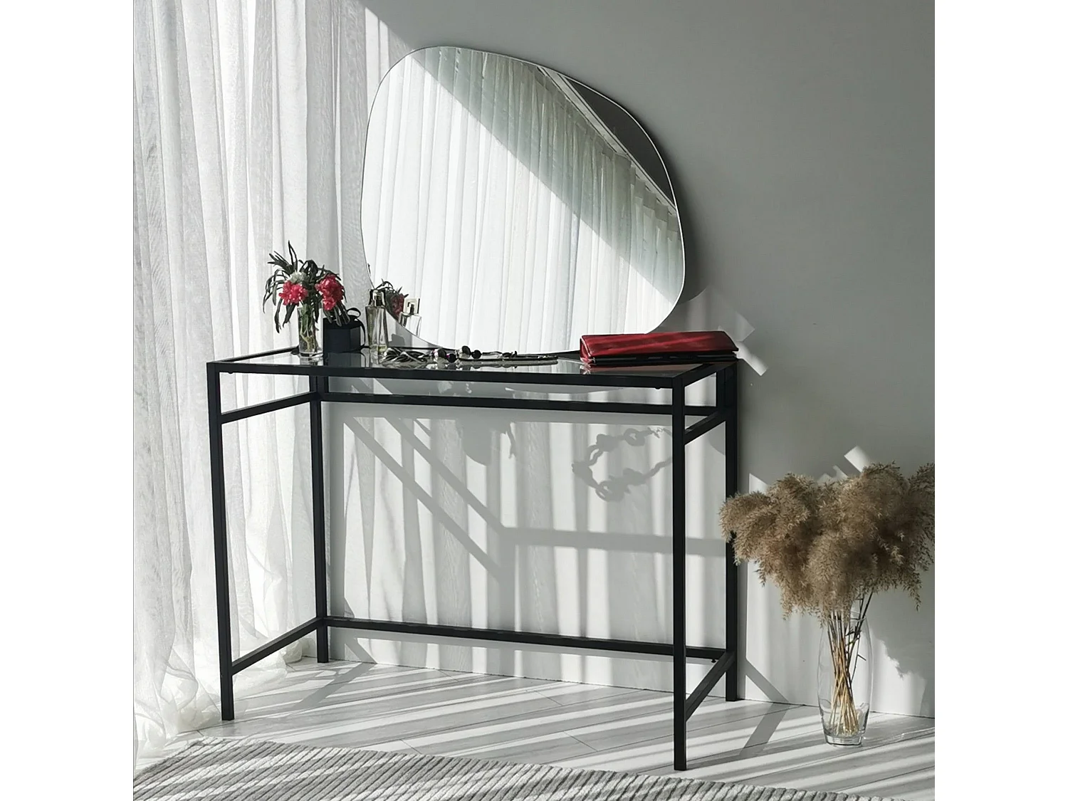 Miroir décoratif Nibula 75x58cm Verre