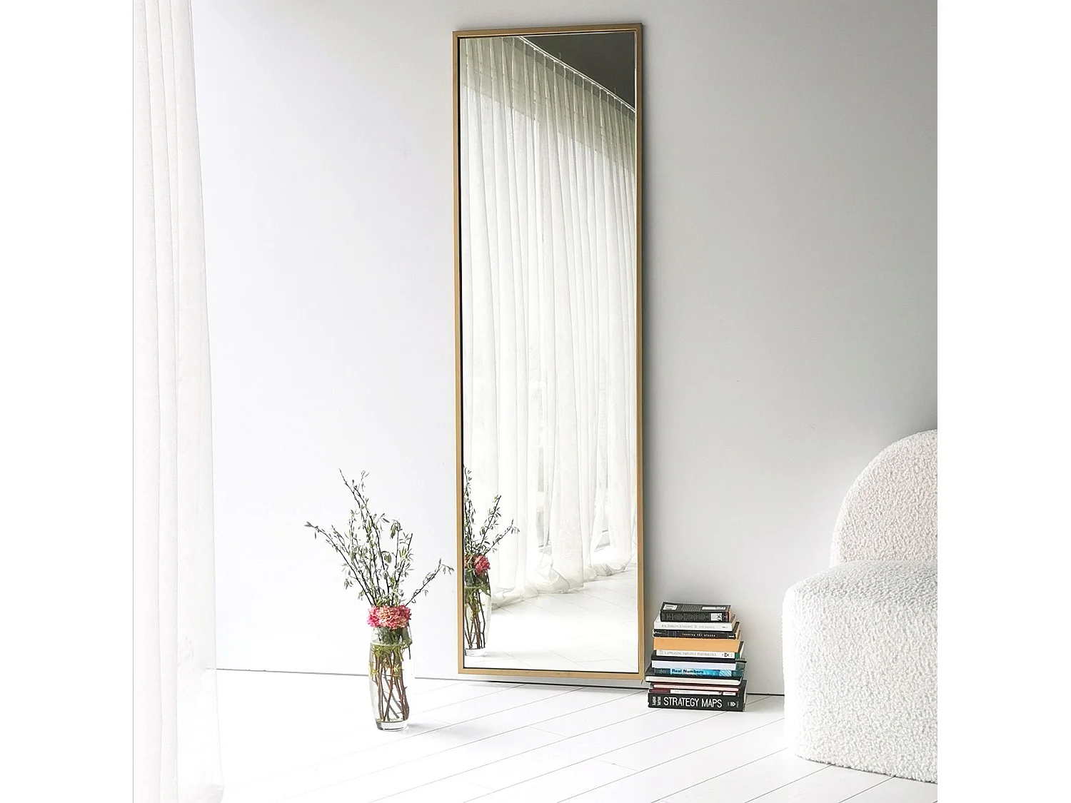 Miroir moderne Reflexus Verre trempé Bistre