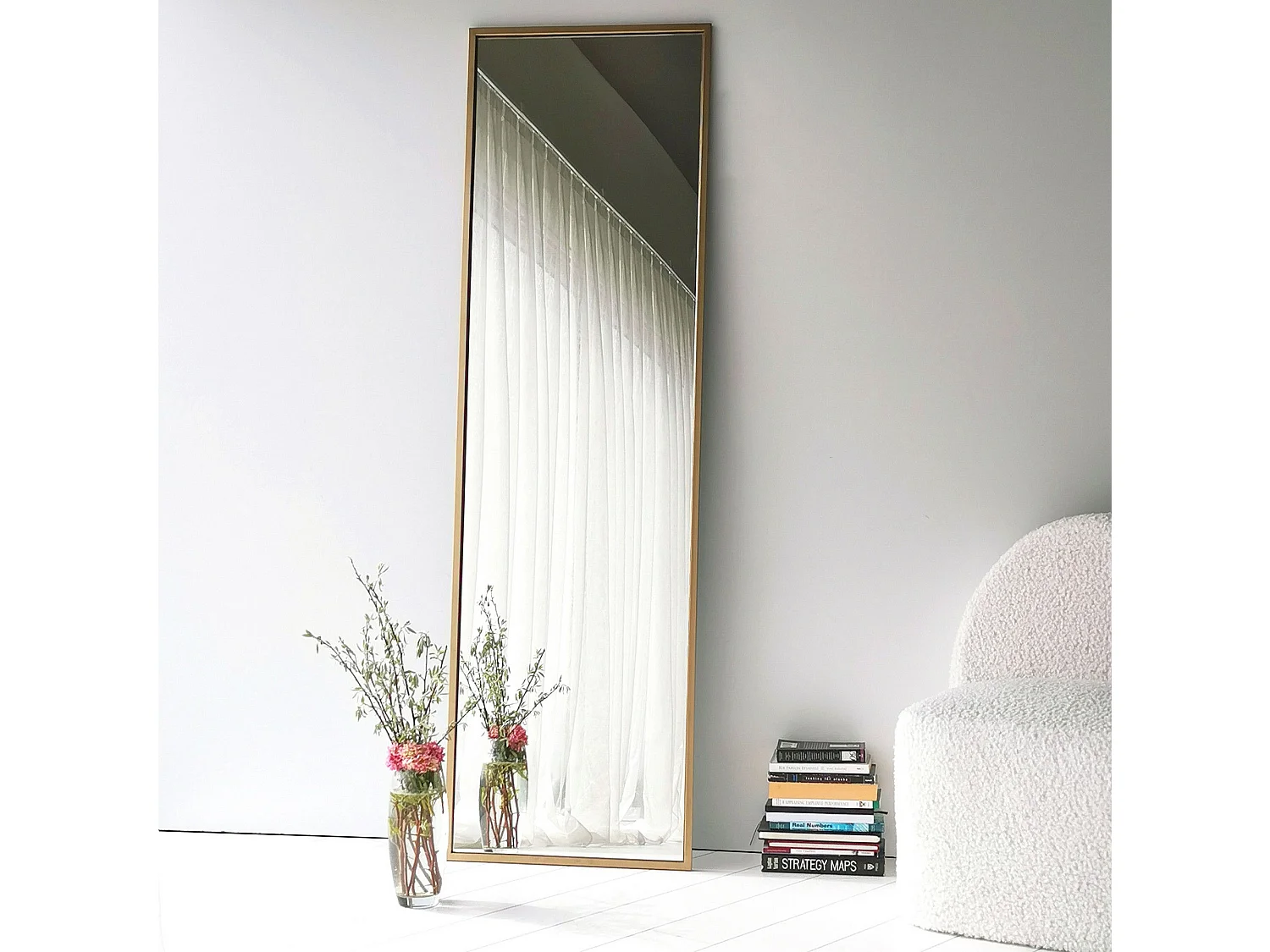 Miroir moderne Reflexus Verre trempé Bistre