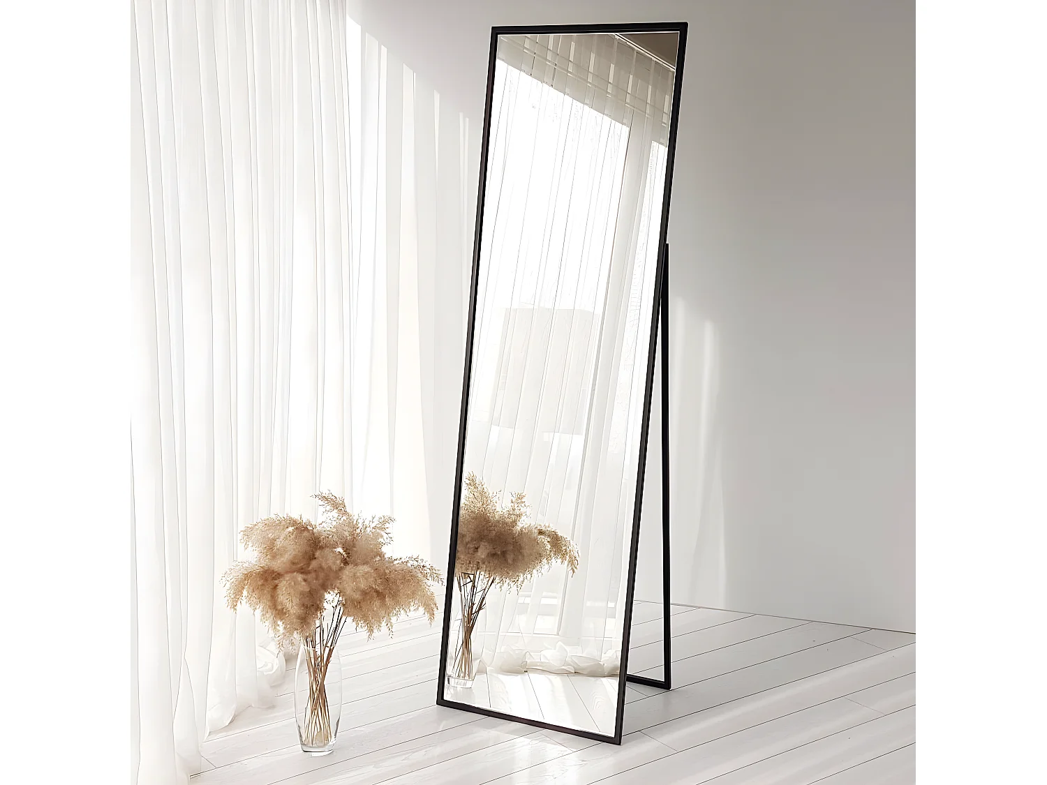 Miroir moderne Reflexus Verre trempé Bistre