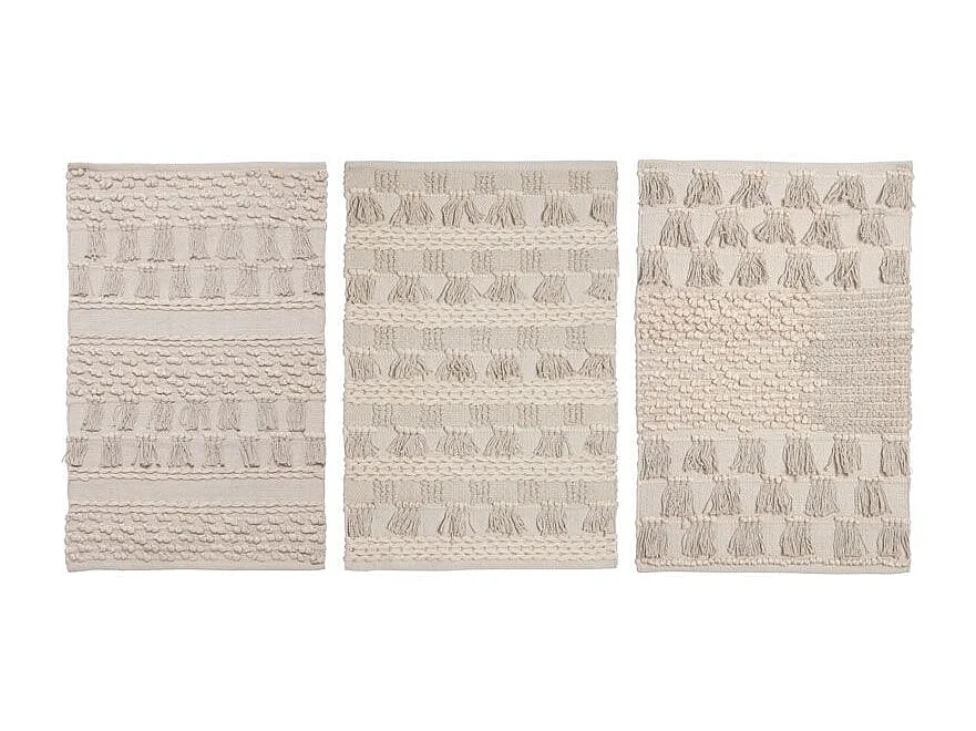 Tapis en coton (Lot de 3)