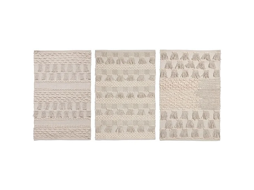 Tapis en coton (Lot de 3)