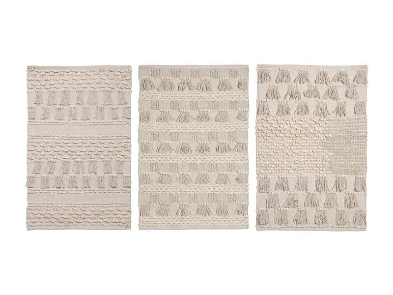 Tapis en coton (Lot de 3)