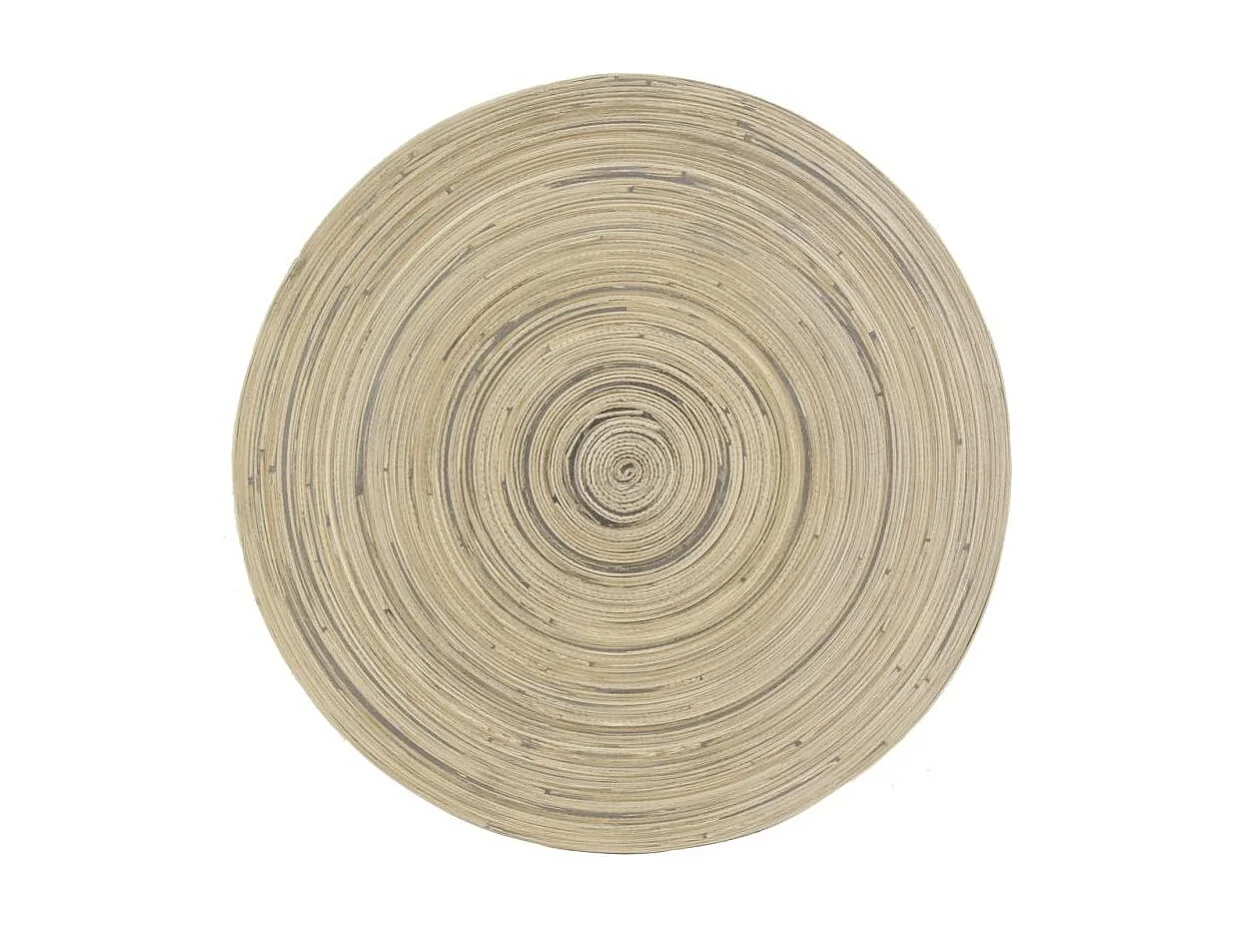 Sets de table en bambou naturel et noir (lot de 6)