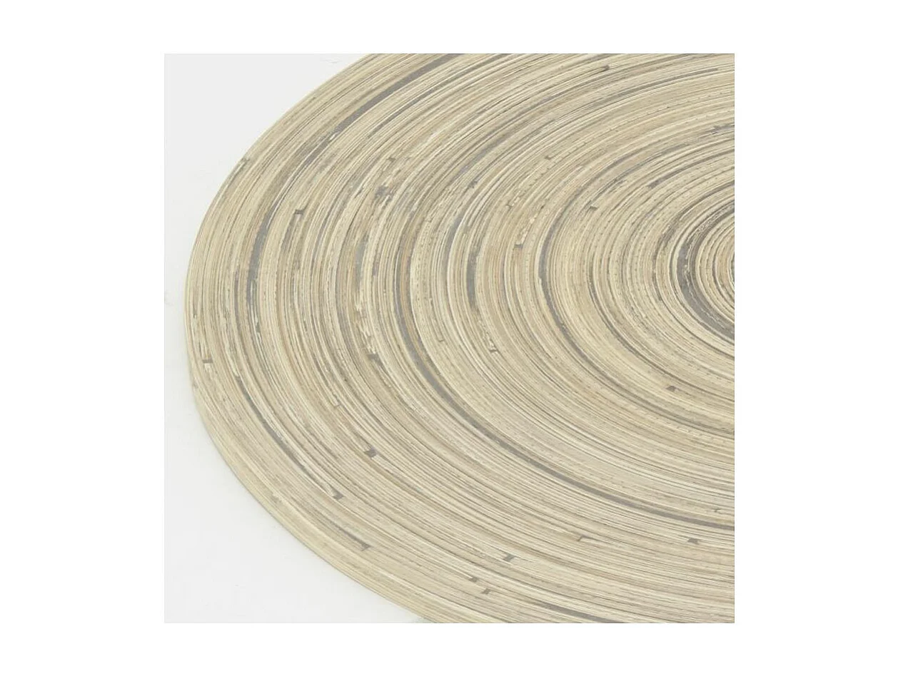 Sets de table en bambou naturel et noir (lot de 6)