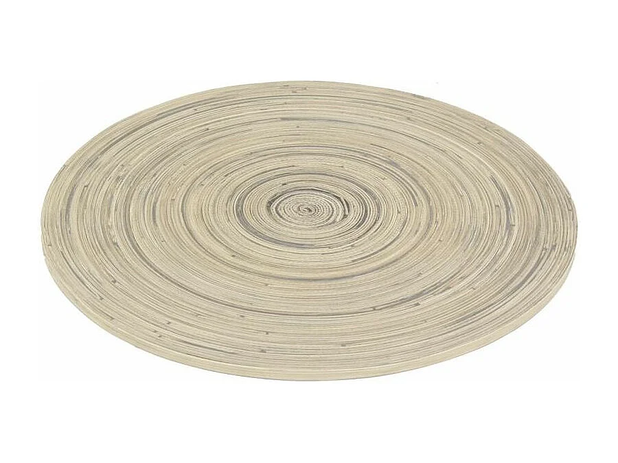 Sets de table en bambou naturel et noir (lot de 6)