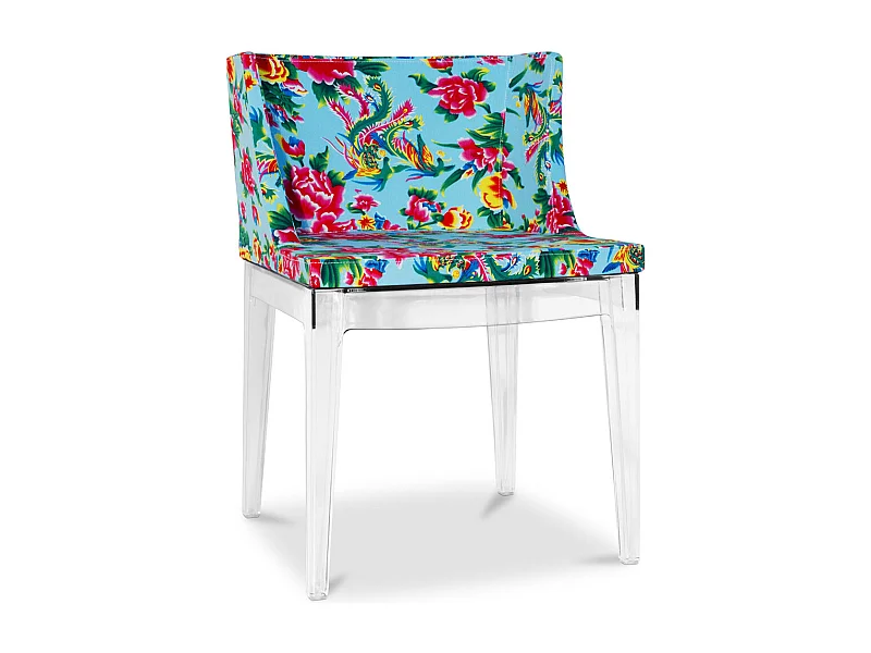 Chaise de salle à manger - Pieds transparents - Design à motifs - Mademoiselle Transparent