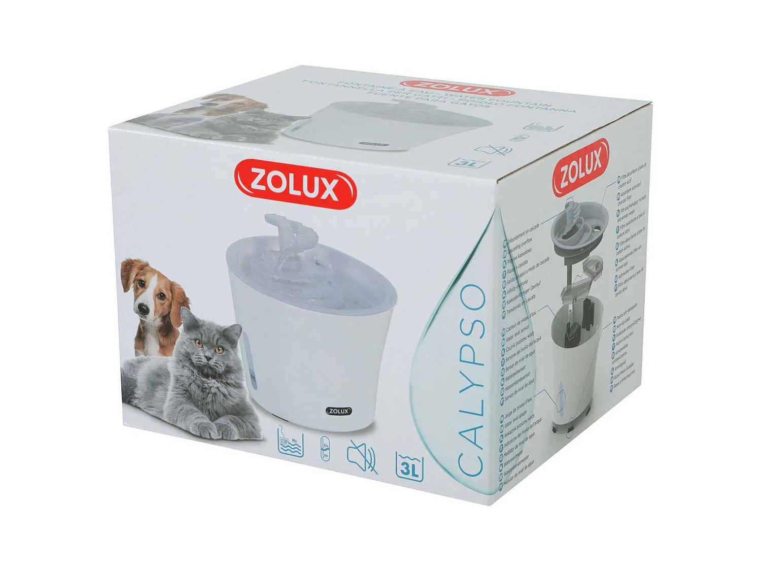 Fontaine à eau pour chiens et chats Calypso 3 litres
