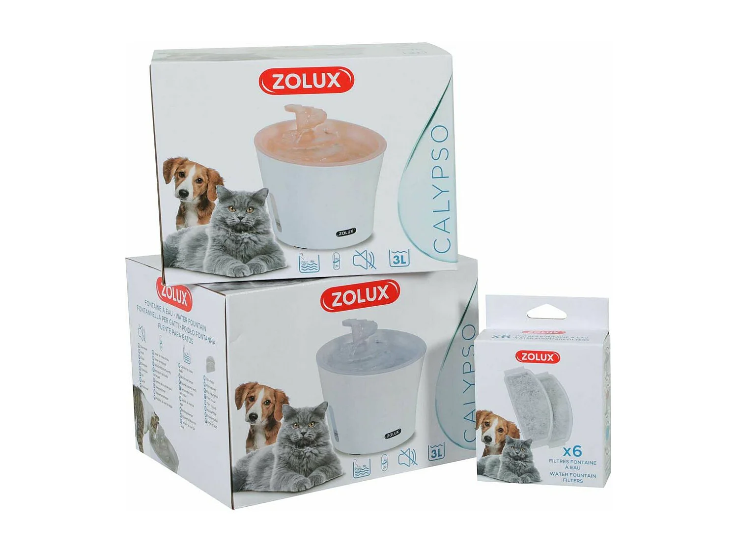 Fontaine à eau pour chiens et chats Calypso 3 litres