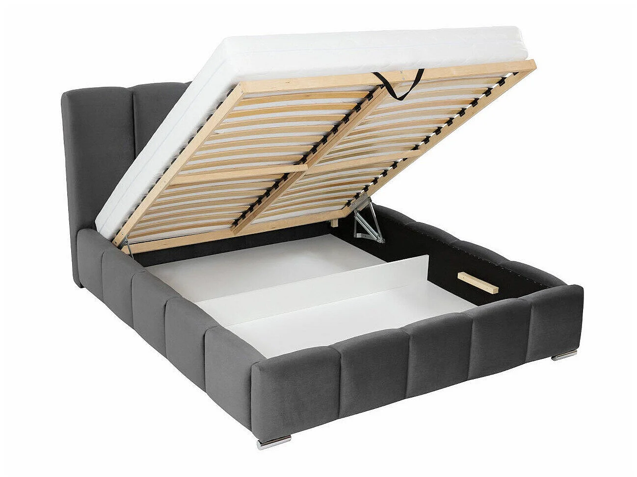 Cama TrendyNest Alceus I, Doble, Crema, Tapiz, Somieres, 16x22x11cm