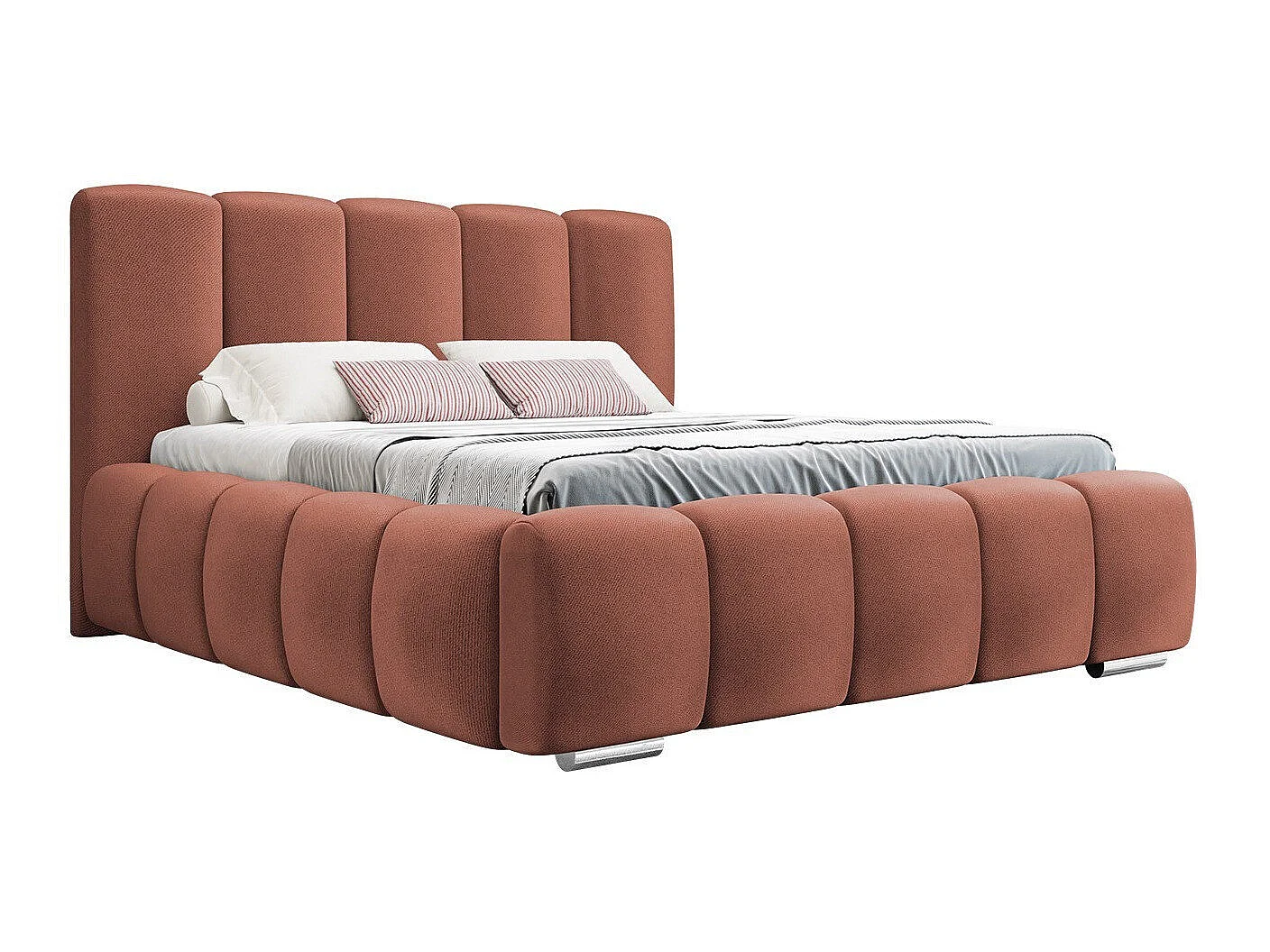Cama TrendyNest Alceus I, Doble, Rosa, Tapiz, Somieres, 16x22x11cm
