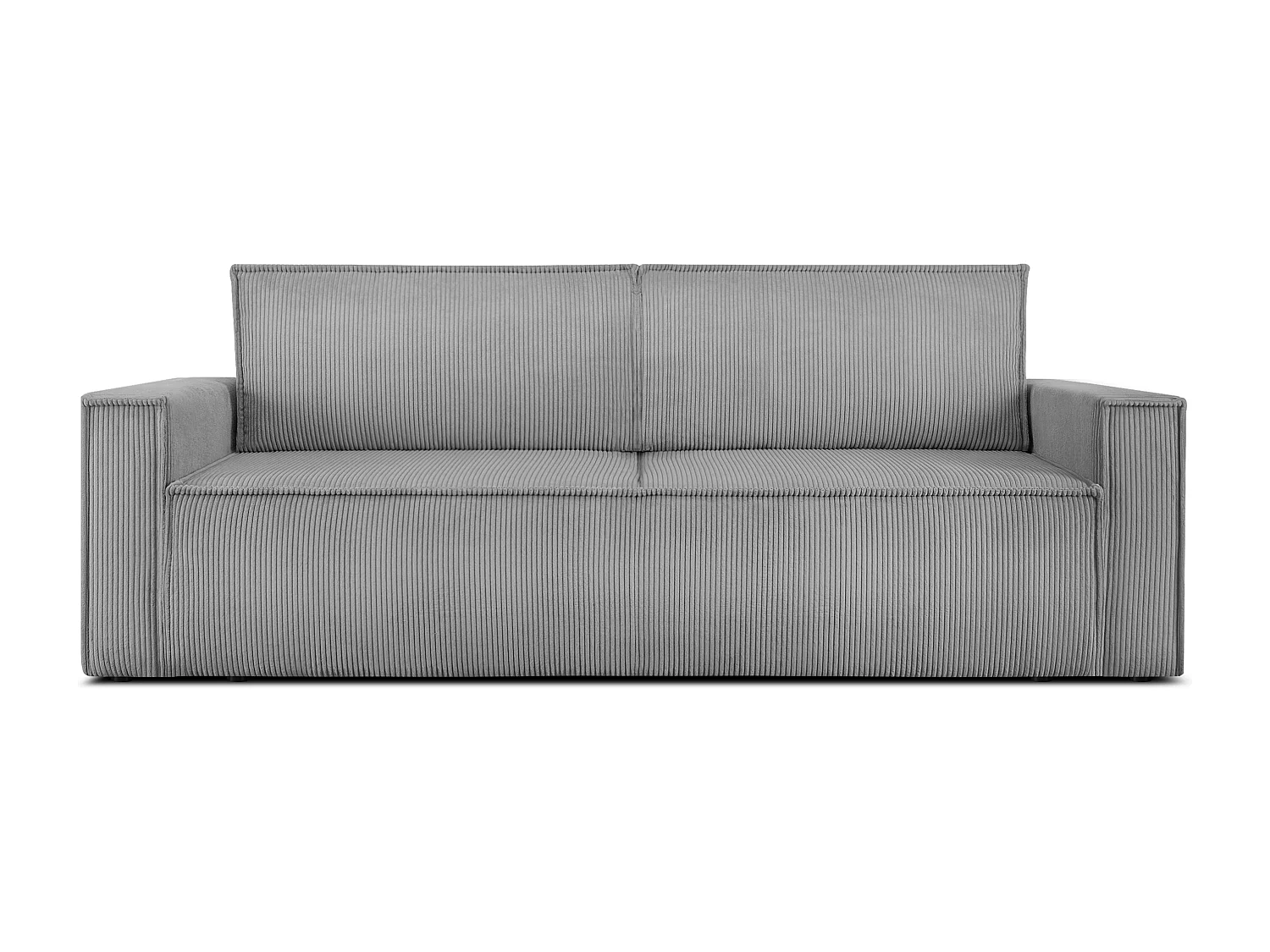 Schlafsofa in Pet Friendly Cord-Stoff - hellgrau - NAPI