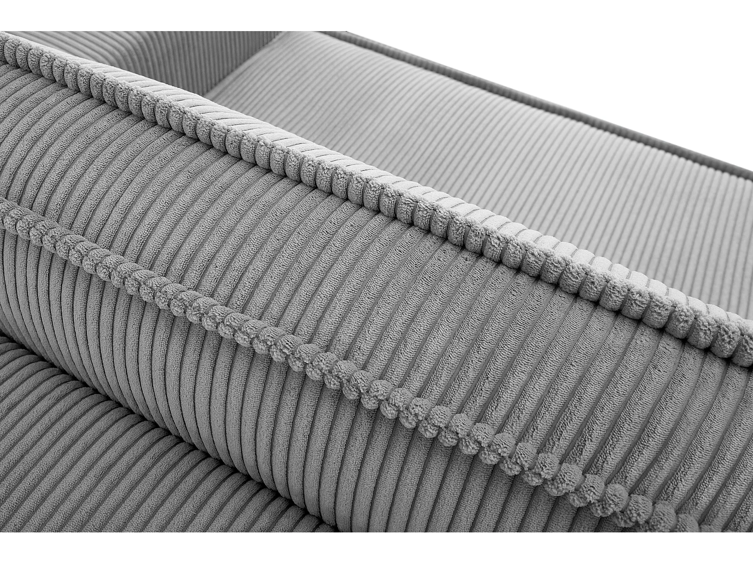 Schlafsofa in Pet Friendly Cord-Stoff - hellgrau - NAPI