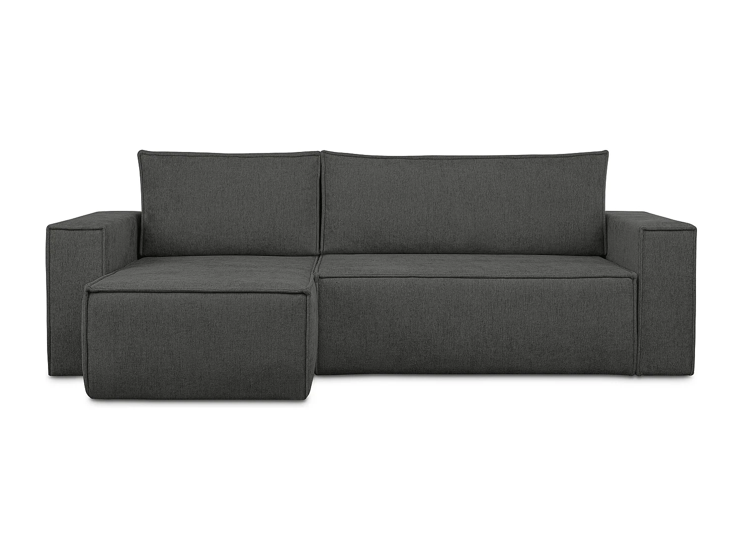 Ecksofa Big links/rechts - mit Schlaffunktion - silber - NAPI II