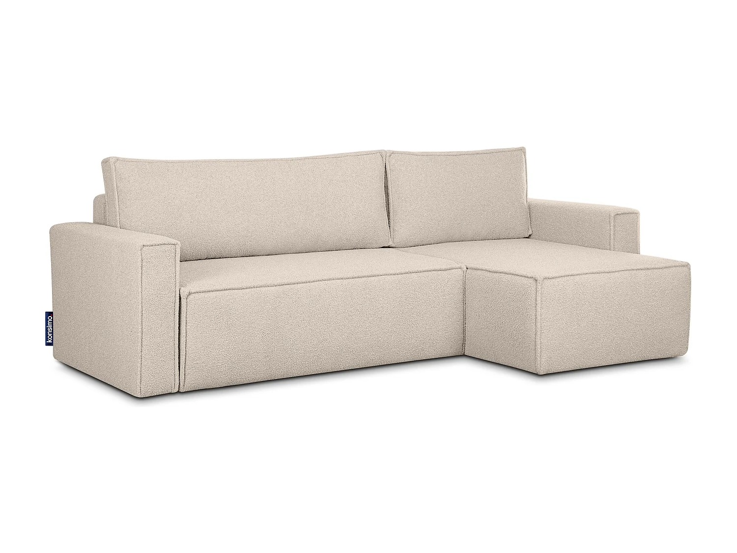 Ecksofa Big links/rechts - mit Schlaffunktion - Modern - elfenbein - NAPI II