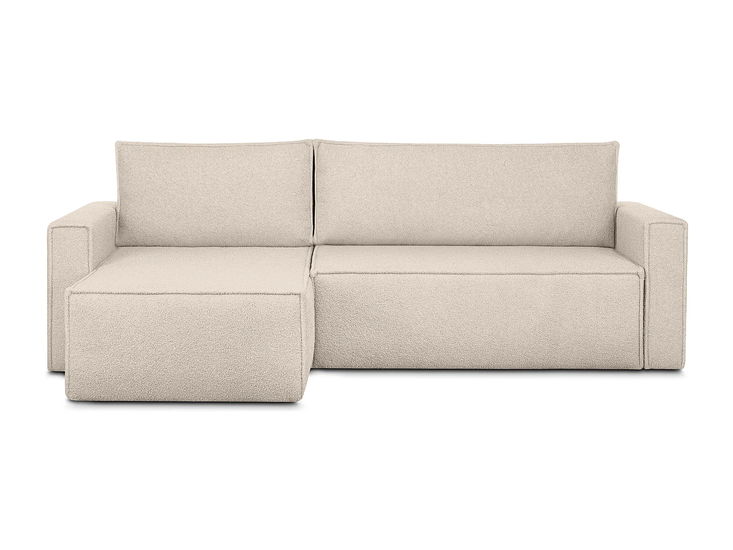 Ecksofa Big links/rechts - mit Schlaffunktion - Modern - elfenbein - NAPI II
