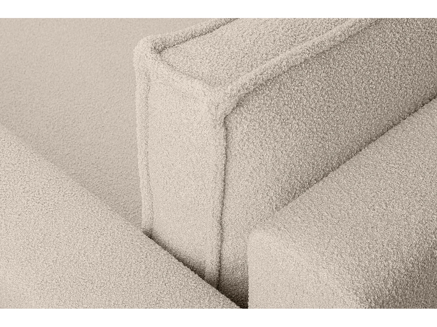 Ecksofa Big links/rechts - mit Schlaffunktion - Modern - elfenbein - NAPI II