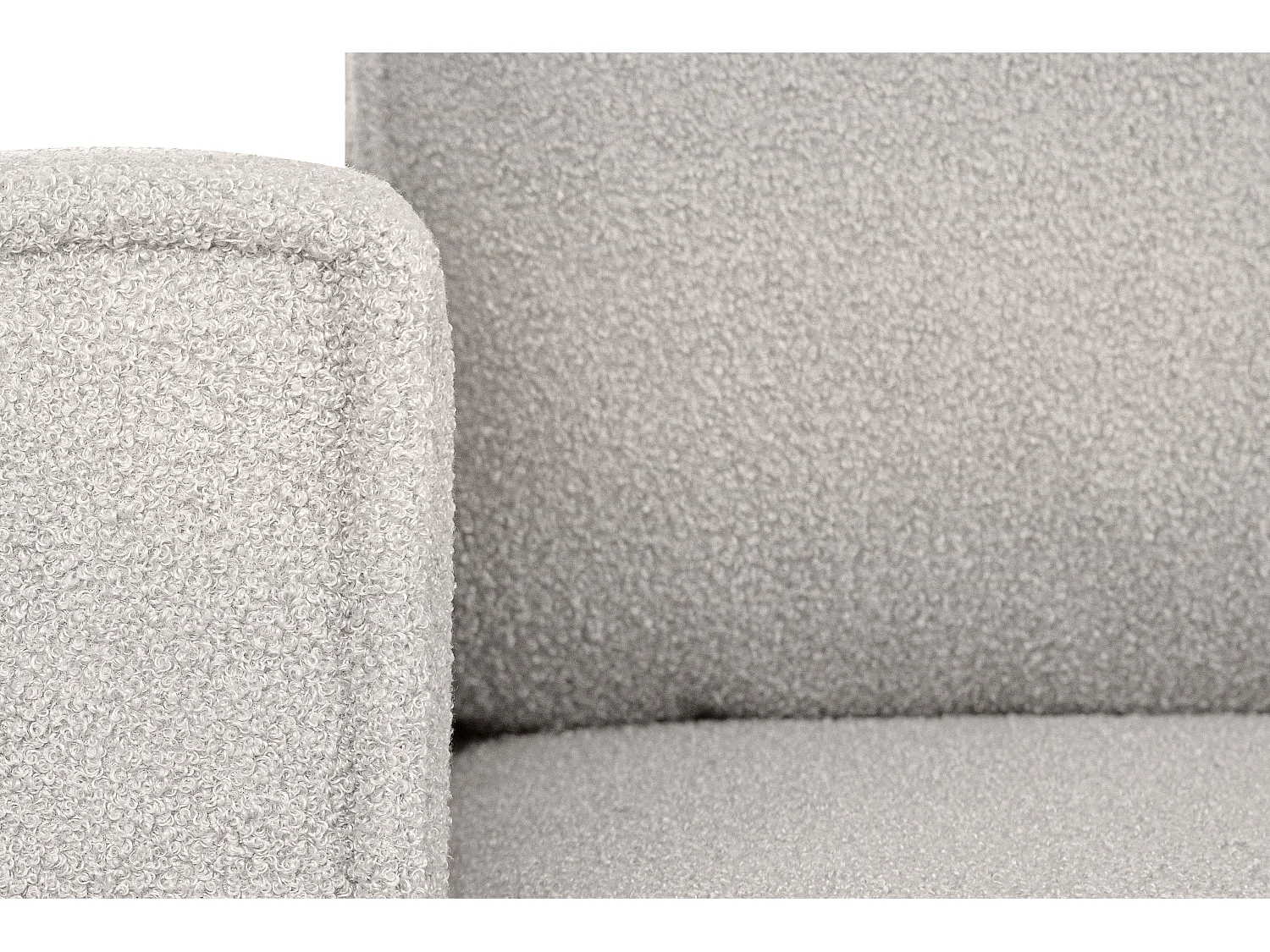 Ecksofa Big links/rechts - mit Schlaffunktion - in Pet Friendly CordStoff - weiß - NAPI II