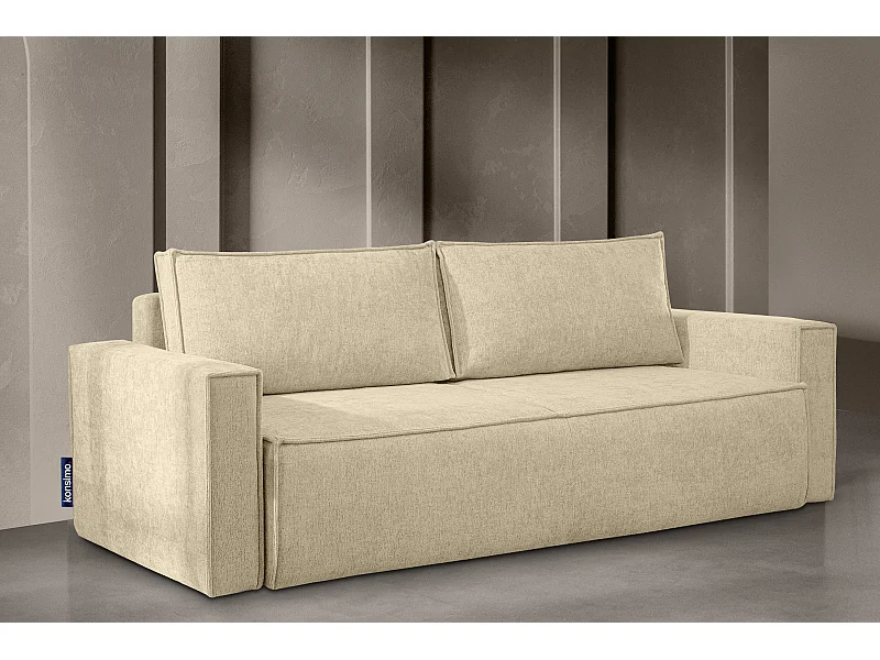 Sofa 3 Sitzer - mit Schlaffunktion - Modern - hellbraun - NAPI II