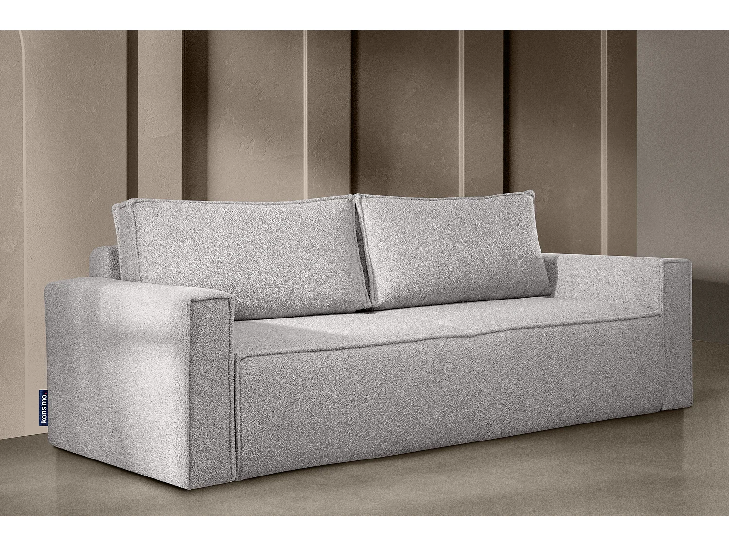 Sofa 3 Sitzer - mit Schlaffunktion - Modern - aschgrau - NAPI II