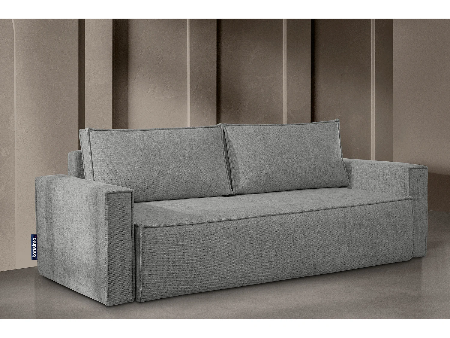 Sofa 3 Sitzer - mit Schlaffunktion - Modern - grau - NAPI II