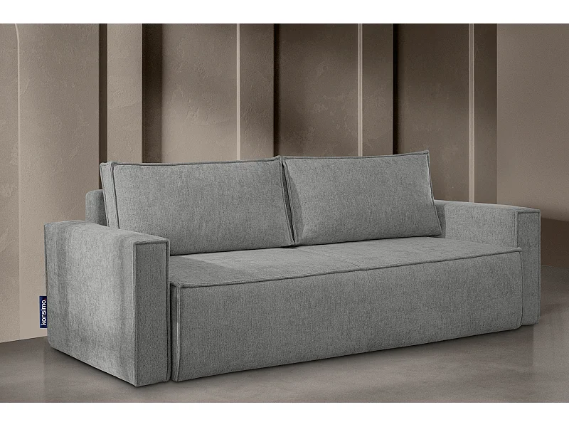 Sofa 3 Sitzer - mit Schlaffunktion - Modern - grau - NAPI II
