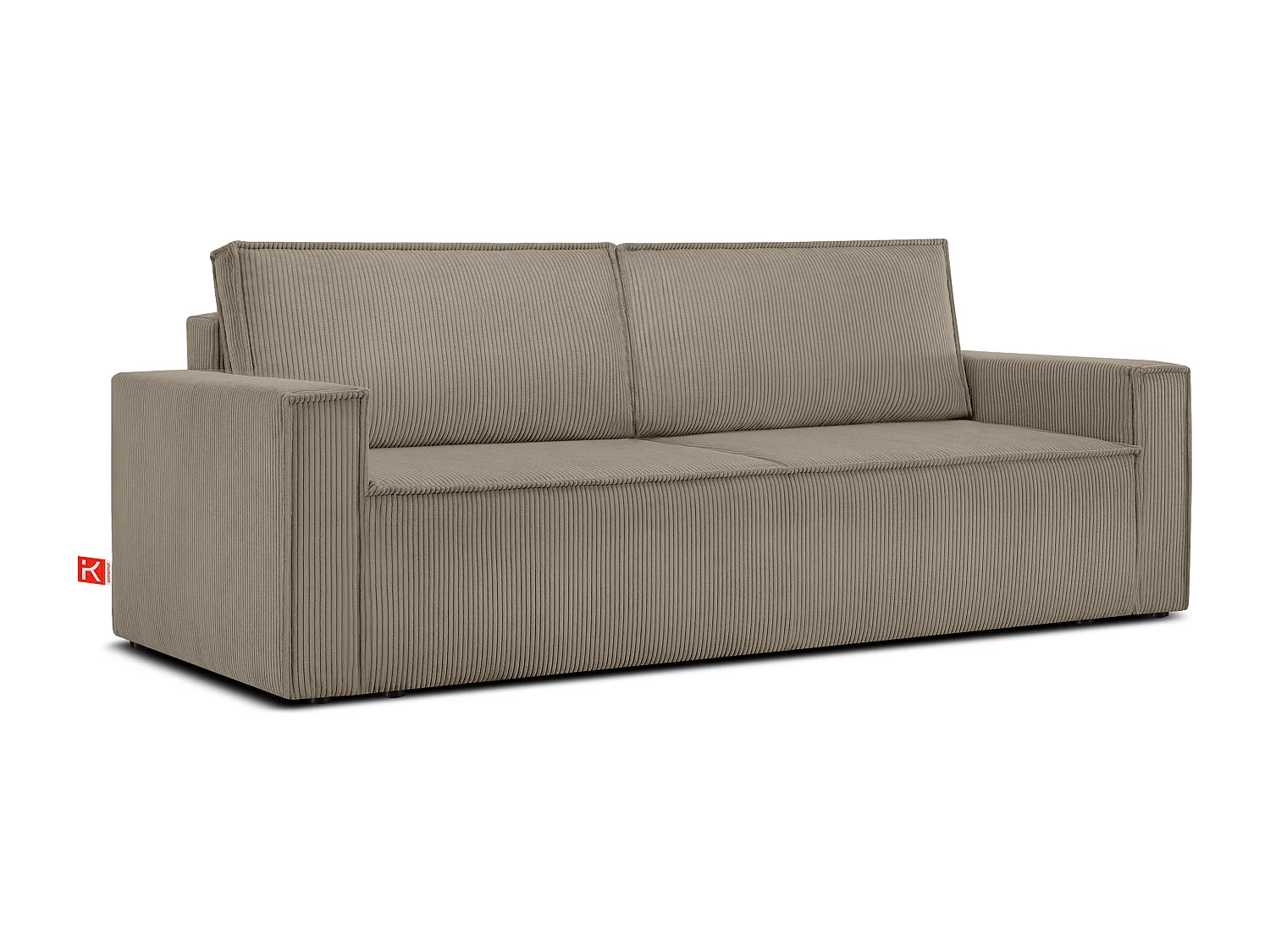 Schlafsofa in Pet Friendly Cord-Stoff - beige - NAPI
