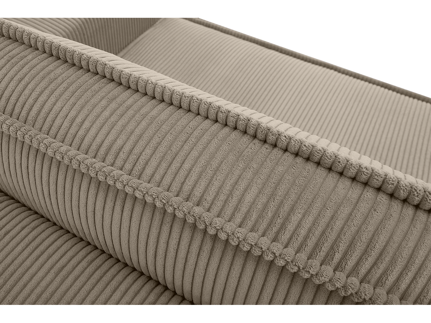 Schlafsofa in Pet Friendly Cord-Stoff - beige - NAPI