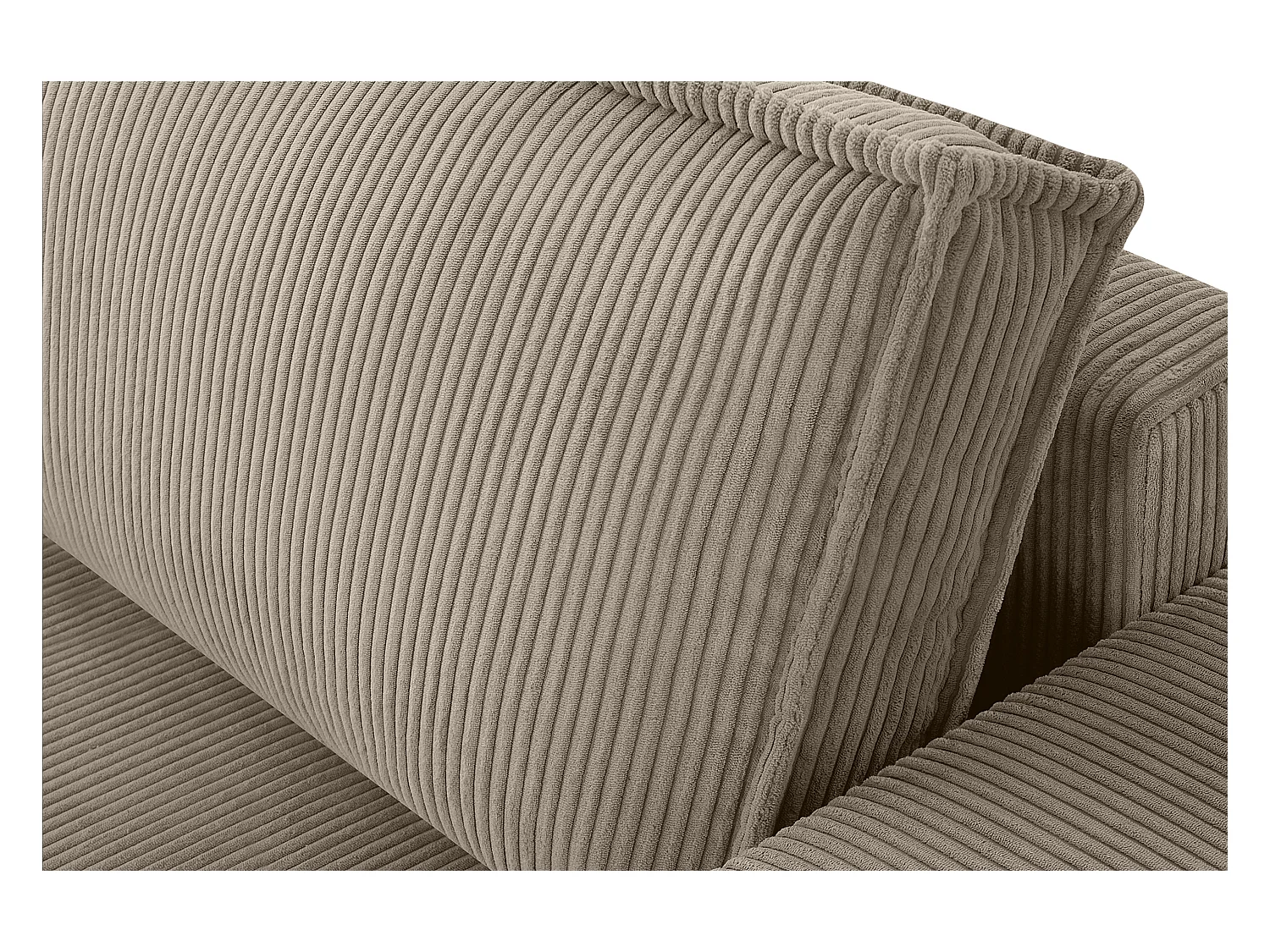 Schlafsofa in Pet Friendly Cord-Stoff - beige - NAPI