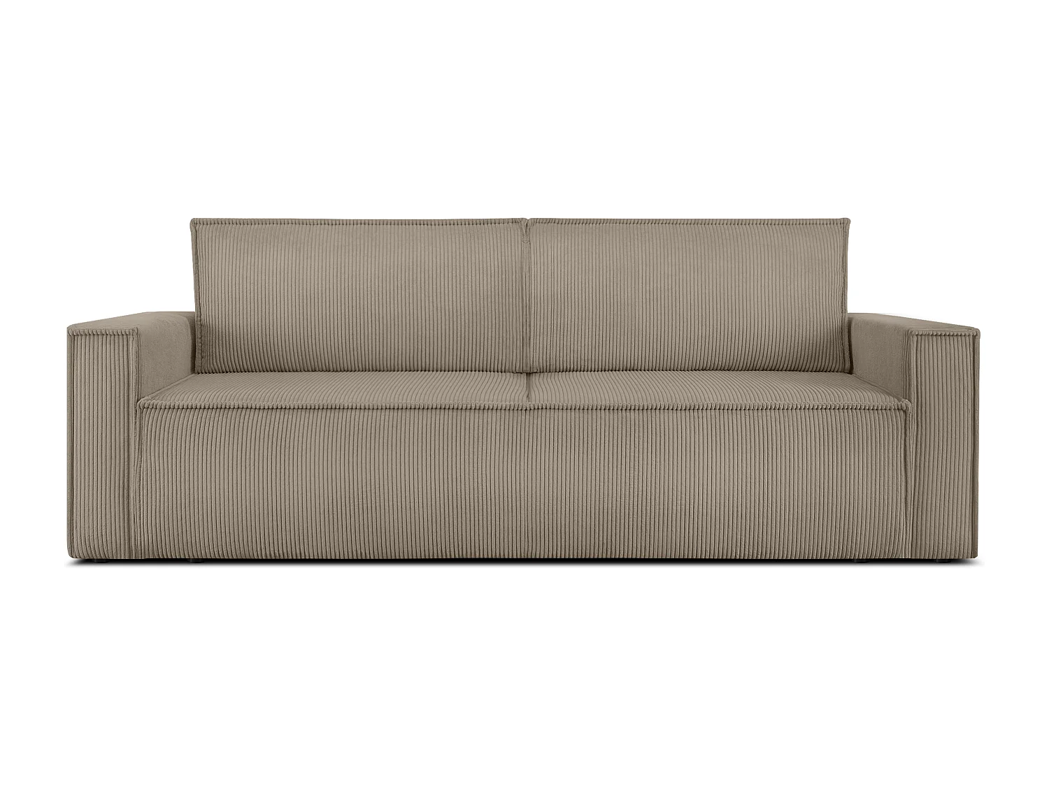 Schlafsofa in Pet Friendly Cord-Stoff - beige - NAPI