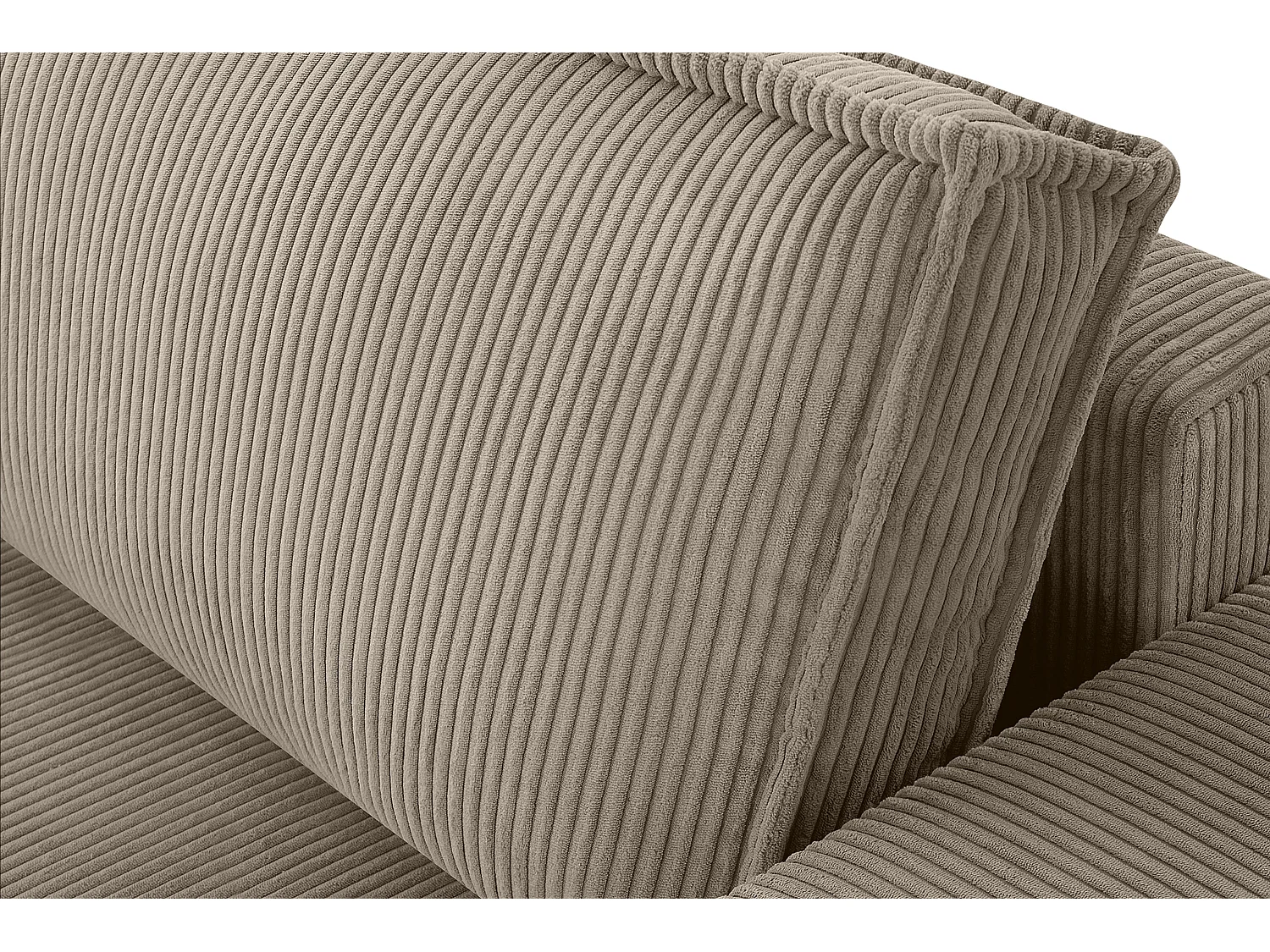 Schlafsofa in Pet Friendly Cord-Stoff - beige - NAPI