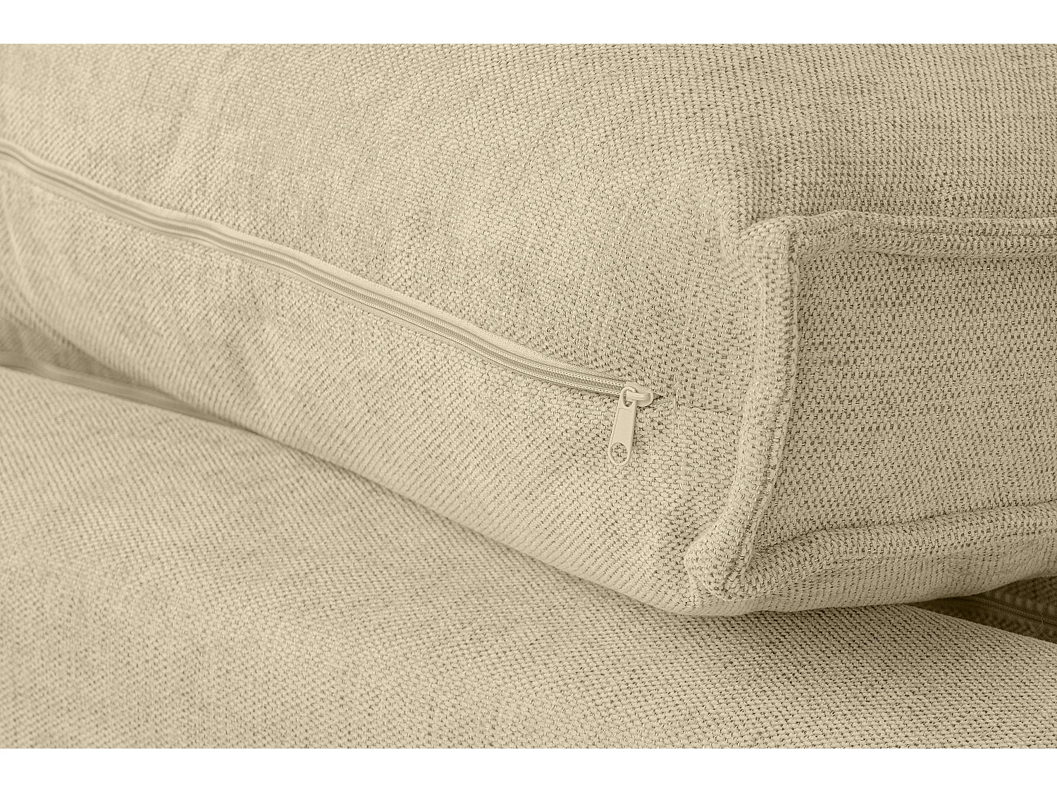 Sofa 3 Sitzer - mit Schlaffunktion - Modern - dunkelcreme - NAPI II