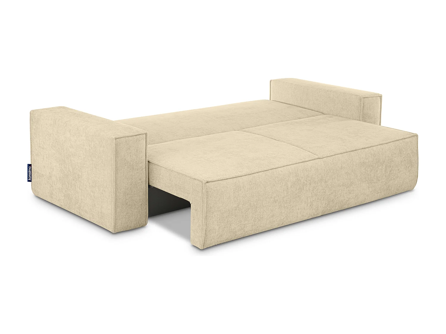 Sofa 3 Sitzer - mit Schlaffunktion - Modern - dunkelcreme - NAPI II