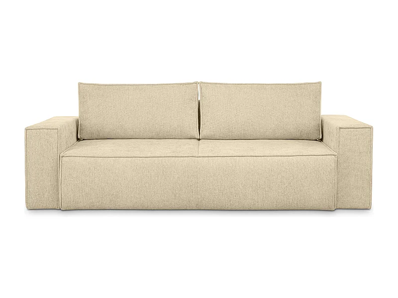 Sofa 3 Sitzer - mit Schlaffunktion - Modern - dunkelcreme - NAPI II