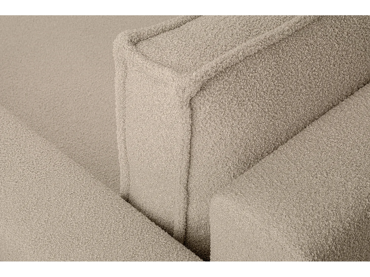 Ecksofa Big links/rechts - mit Schlaffunktion - Modern - hellbeige - NAPI II