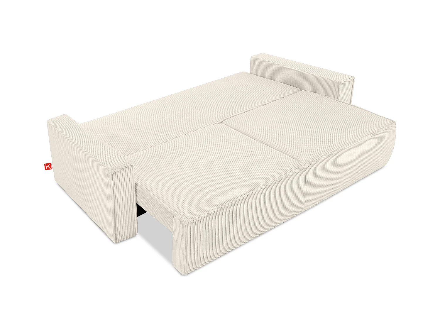 Schlafsofa in Pet Friendly Cord-Stoff - ecru - NAPI