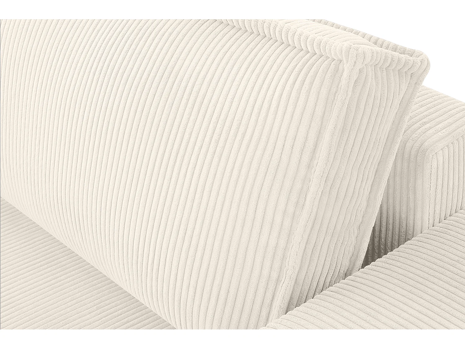 Schlafsofa in Pet Friendly Cord-Stoff - ecru - NAPI