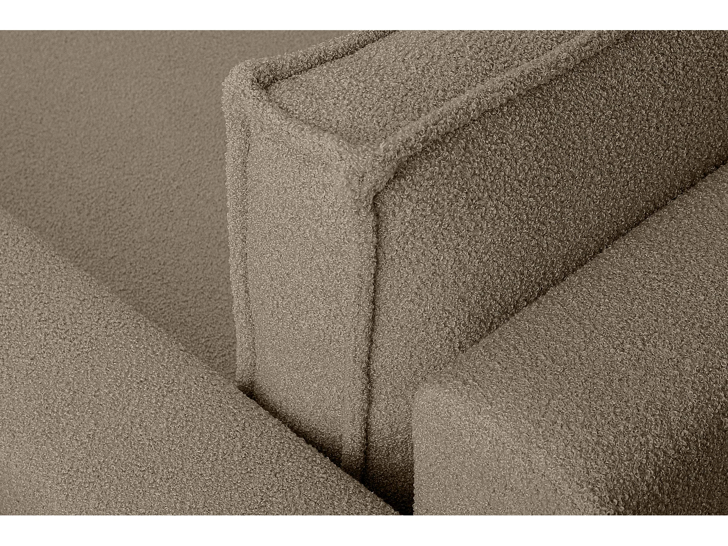 Ecksofa Big links/rechts - mit Schlaffunktion - Modern - graubeige - NAPI II