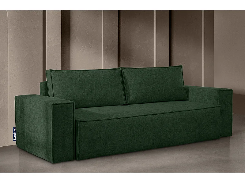 Sofa 3 Sitzer - mit Schlaffunktion - Modern - grün - NAPI II