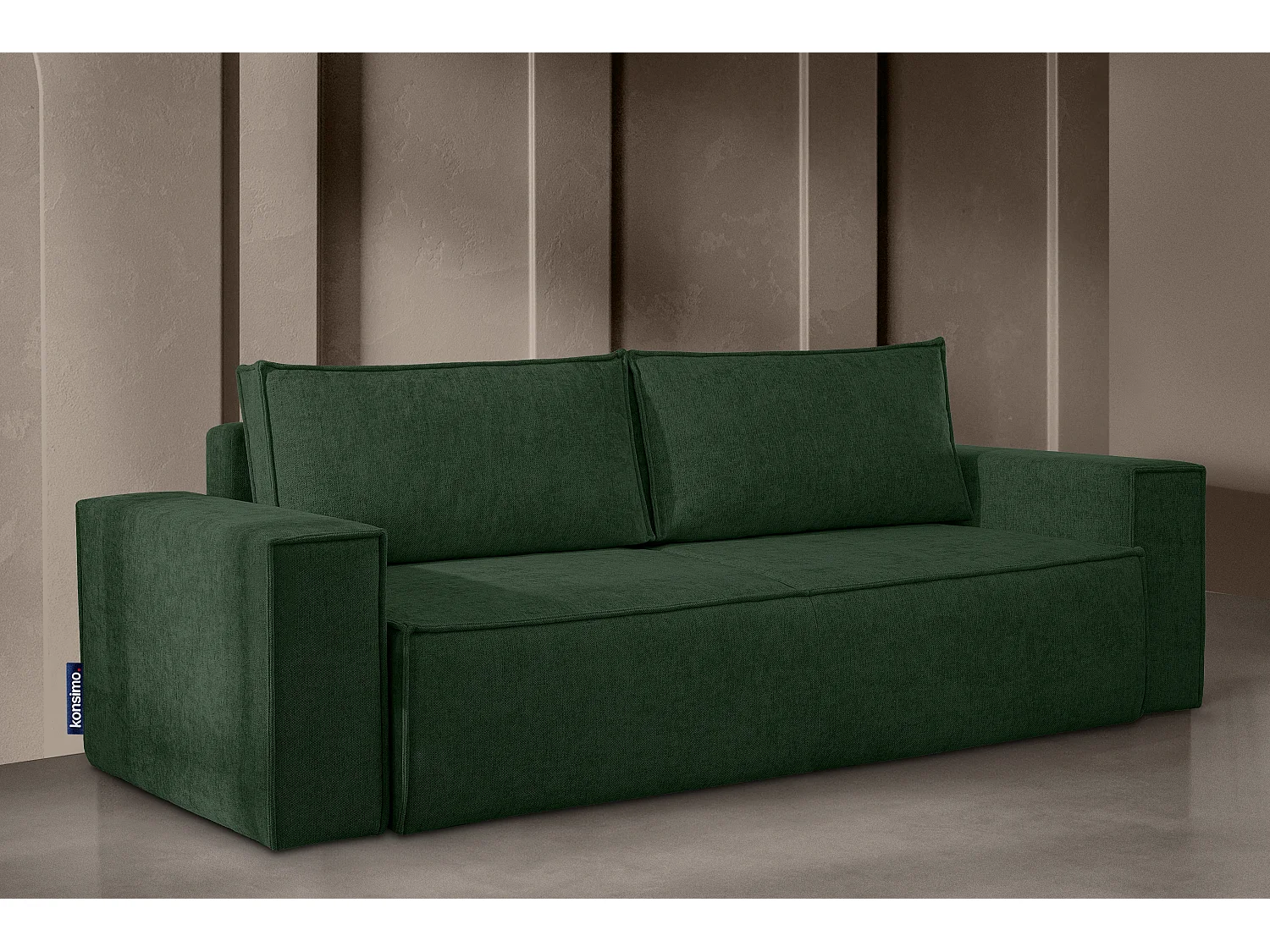 Sofa 3 Sitzer - mit Schlaffunktion - Modern - grün - NAPI II