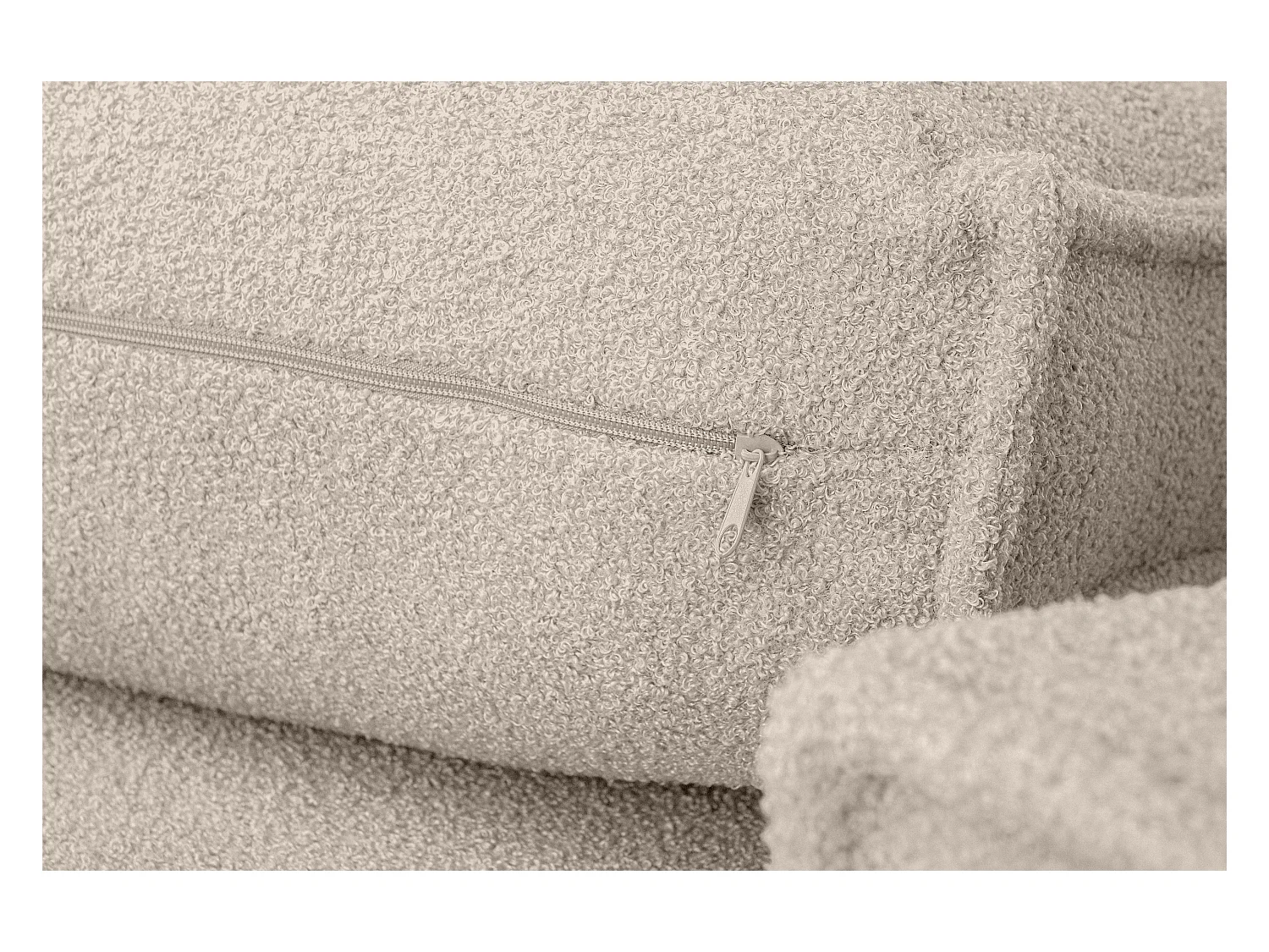 Ecksofa Big links/rechts - mit Schlaffunktion -Pet Friendly Stoff - elfenbein - NAPI II