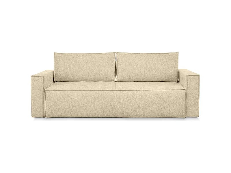 Sofa 3 Sitzer - mit Schlaffunktion - Modern - dunkelcreme - NAPI II